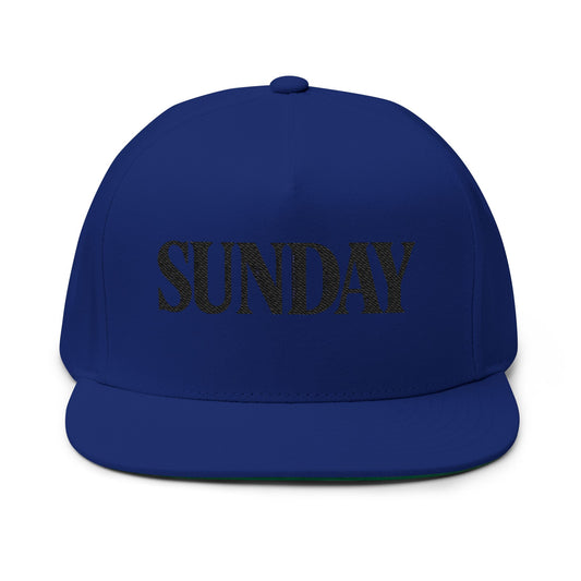 SUNDAY Luxe Edition Snapback | Premium Streetwear Hat with Bold Serif Embroidery