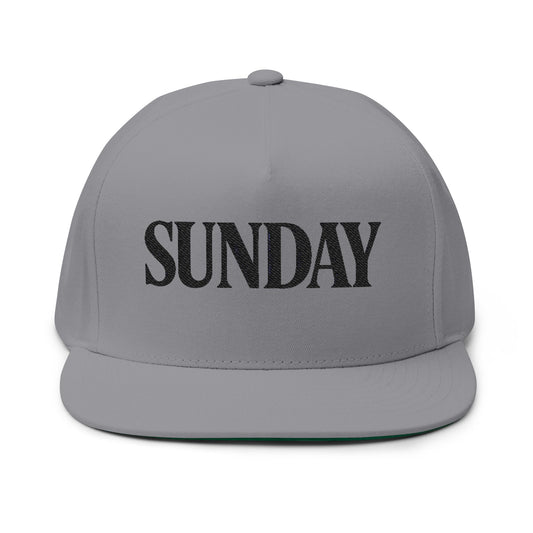 SUNDAY Luxe Edition Snapback | Premium Streetwear Hat with Bold Serif Embroidery