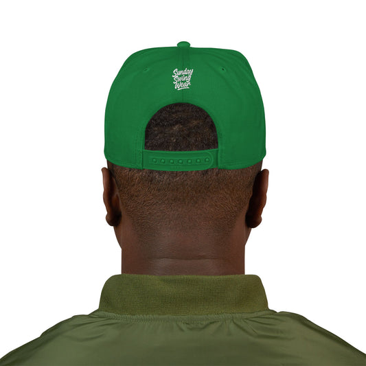 SUNDAY Graffiti Snapback | Bold Flat Bill Statement Hat in Street-Inspired Style