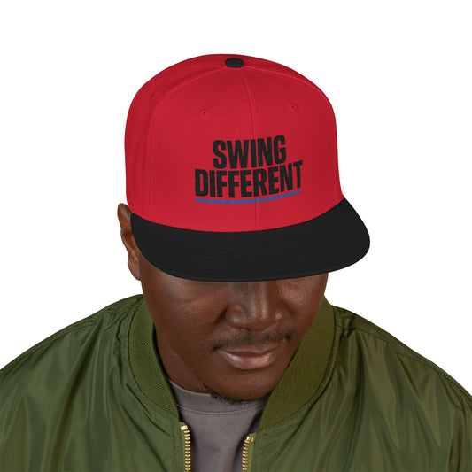 Bold "Swing Different" Snapback | Modern Streetwear Golf Hat | Embroidered Trucker Cap