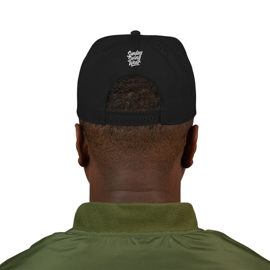 SUNDAY Graffiti Snapback | Bold Flat Bill Statement Hat in Street-Inspired Style