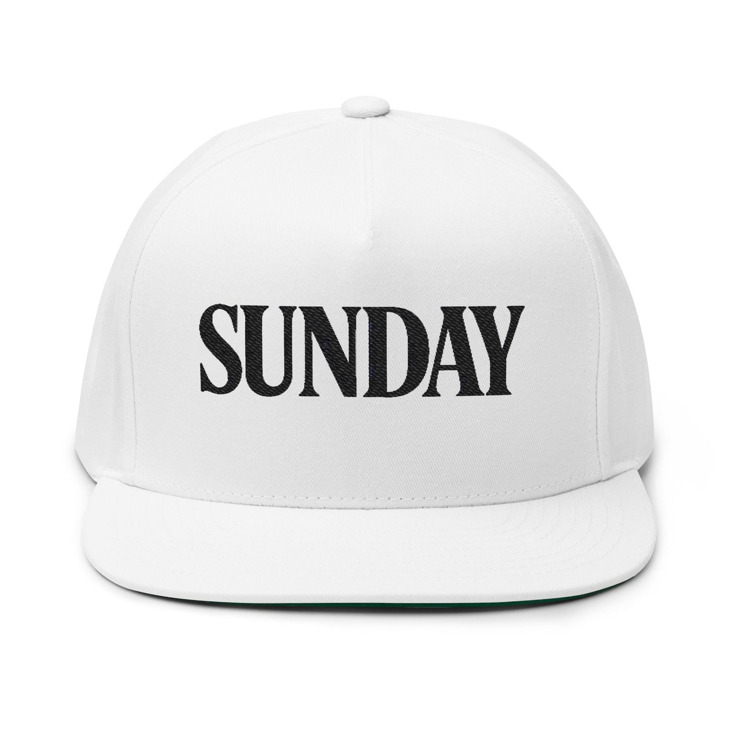 SUNDAY Luxe Edition Snapback | Premium Streetwear Hat with Bold Serif Embroidery