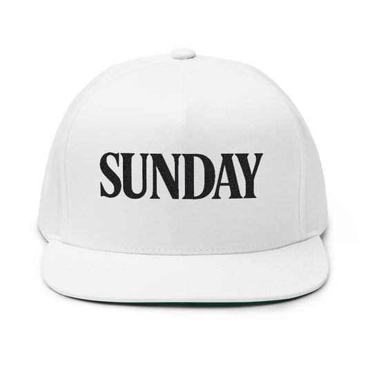 SUNDAY Luxe Edition Snapback | Premium Streetwear Hat with Bold Serif Embroidery