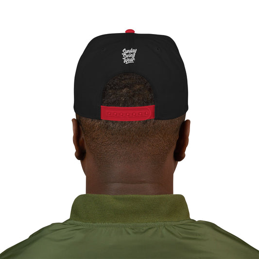 SUNDAY Graffiti Snapback | Bold Flat Bill Statement Hat in Street-Inspired Style