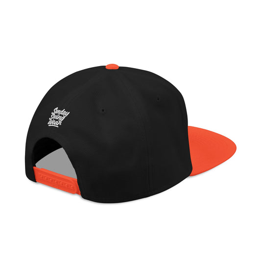 SUNDAY Graffiti Snapback | Bold Flat Bill Statement Hat in Street-Inspired Style