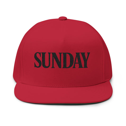 SUNDAY Luxe Edition Snapback | Premium Streetwear Hat with Bold Serif Embroidery