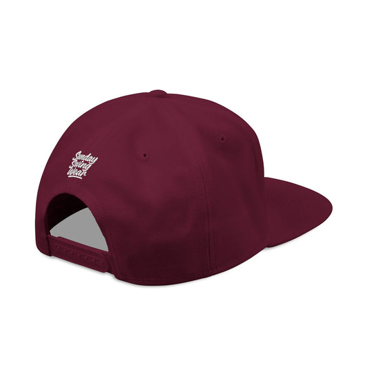 SUNDAY Graffiti Snapback | Bold Flat Bill Statement Hat in Street-Inspired Style