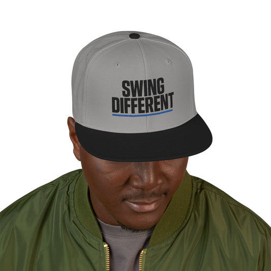 Bold "Swing Different" Snapback | Modern Streetwear Golf Hat | Embroidered Trucker Cap