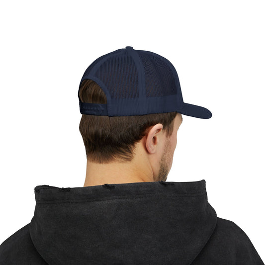 Sunday Snapback – Red, White & Blue Trucker Hat | Bold Patriotic Golf Cap for Summer & Streetwear Style