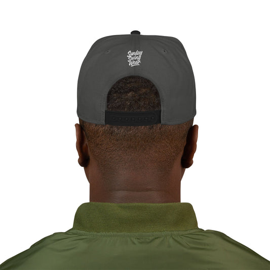 SUNDAY Graffiti Snapback | Bold Flat Bill Statement Hat in Street-Inspired Style