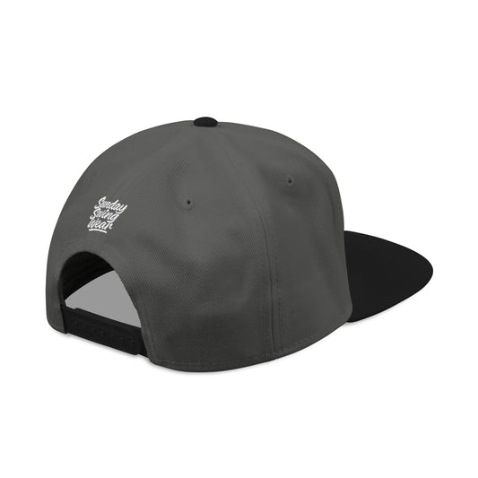 SUNDAY Graffiti Snapback | Bold Flat Bill Statement Hat in Street-Inspired Style