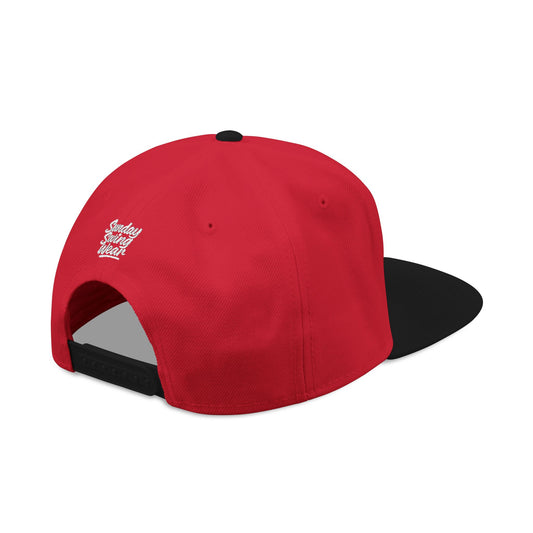 SUNDAY Graffiti Snapback | Bold Flat Bill Statement Hat in Street-Inspired Style