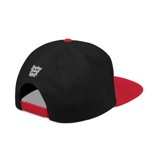 SUNDAY Graffiti Snapback | Bold Flat Bill Statement Hat in Street-Inspired Style