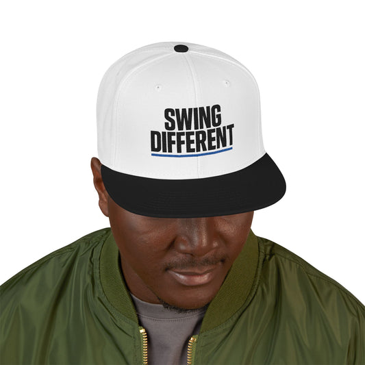 Bold "Swing Different" Snapback | Modern Streetwear Golf Hat | Embroidered Trucker Cap