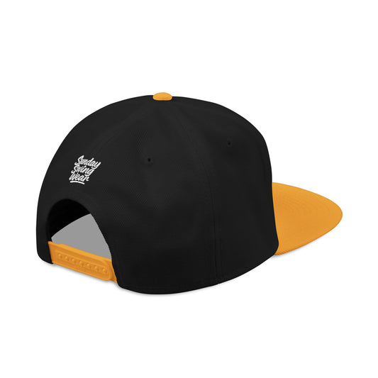 SUNDAY Graffiti Snapback | Bold Flat Bill Statement Hat in Street-Inspired Style