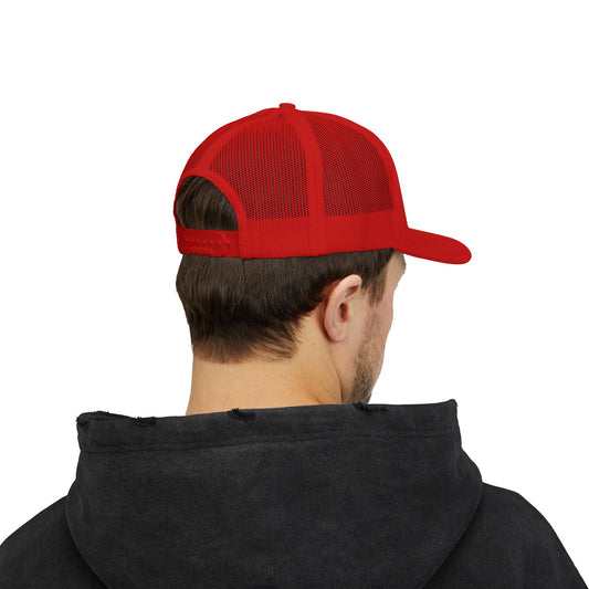 Sunday Snapback – Red, White & Blue Trucker Hat | Bold Patriotic Golf Cap for Summer & Streetwear Style