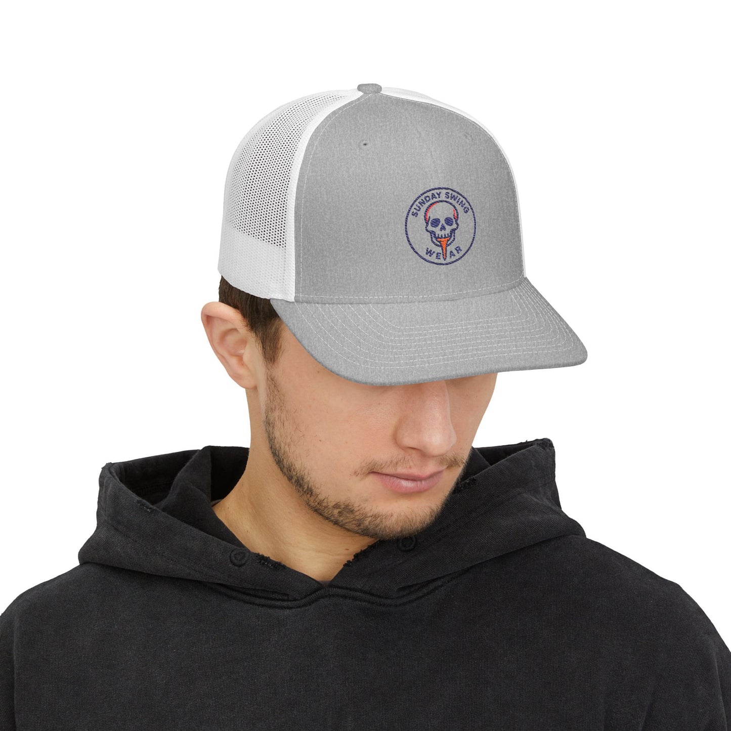 Skull Tee Drop | Bold Embroidered Golf Hat – Street-Style Meets Fairway Energy