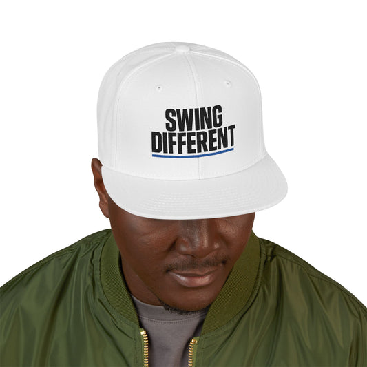Bold "Swing Different" Snapback | Modern Streetwear Golf Hat | Embroidered Trucker Cap