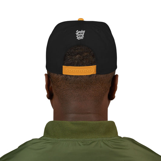 SUNDAY Graffiti Snapback | Bold Flat Bill Statement Hat in Street-Inspired Style