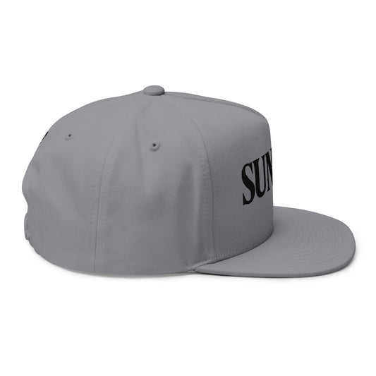 SUNDAY Luxe Edition Snapback | Premium Streetwear Hat with Bold Serif Embroidery