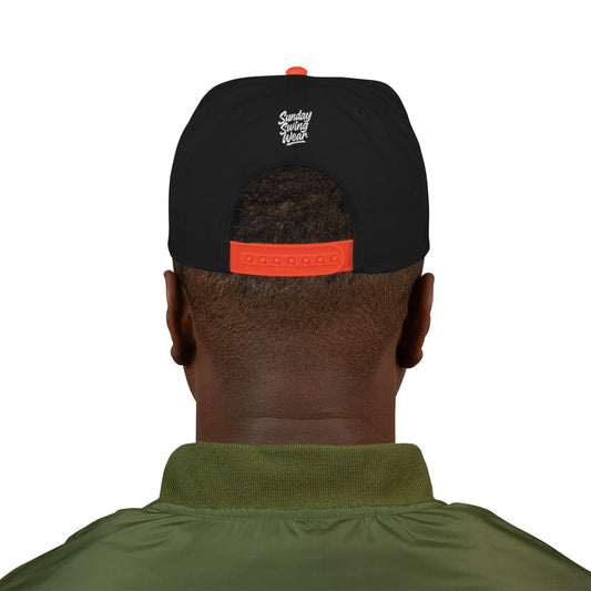 SUNDAY Graffiti Snapback | Bold Flat Bill Statement Hat in Street-Inspired Style