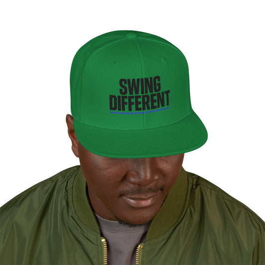 Bold "Swing Different" Snapback | Modern Streetwear Golf Hat | Embroidered Trucker Cap