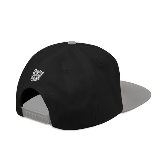 SUNDAY Graffiti Snapback | Bold Flat Bill Statement Hat in Street-Inspired Style