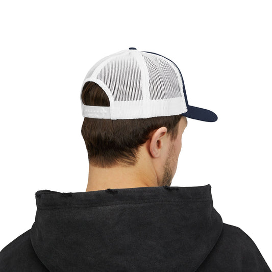 Sunday Snapback – Red, White & Blue Trucker Hat | Bold Patriotic Golf Cap for Summer & Streetwear Style