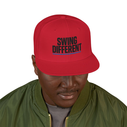 Bold "Swing Different" Snapback | Modern Streetwear Golf Hat | Embroidered Trucker Cap