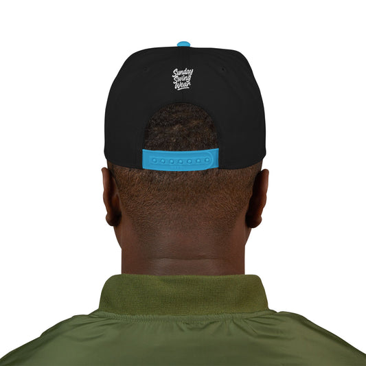 SUNDAY Graffiti Snapback | Bold Flat Bill Statement Hat in Street-Inspired Style