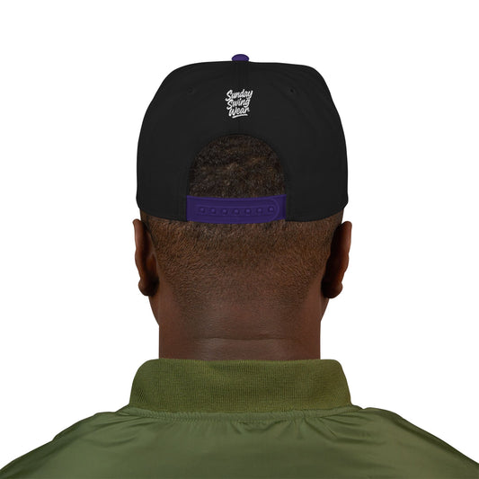 SUNDAY Graffiti Snapback | Bold Flat Bill Statement Hat in Street-Inspired Style